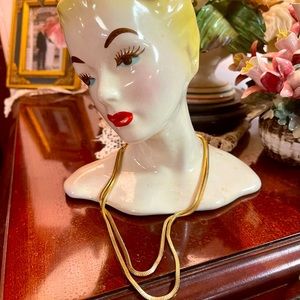 Antique Fostner 14k Gold Filled 17” chain signed in excellent condition.